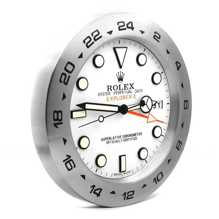 Wanduhr – EXPLORER 2 Weiß