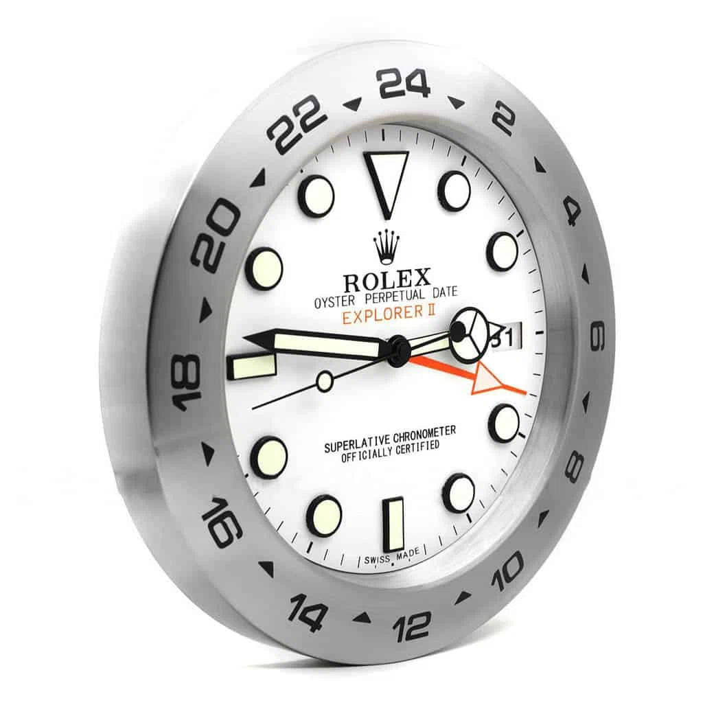 Wanduhr – EXPLORER 2 Weiß