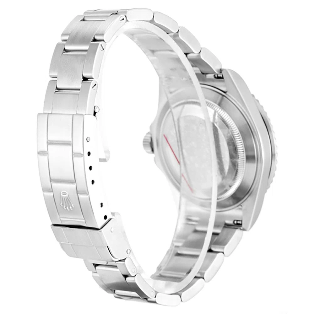 Submariner schwarzes Zifferblatt 16610LV "Kermit" Schrägansicht