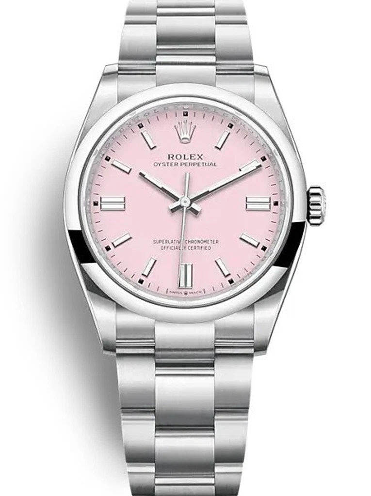 Oyster Perpetual Lady bonbonrosafarbenes Zifferblatt 126000