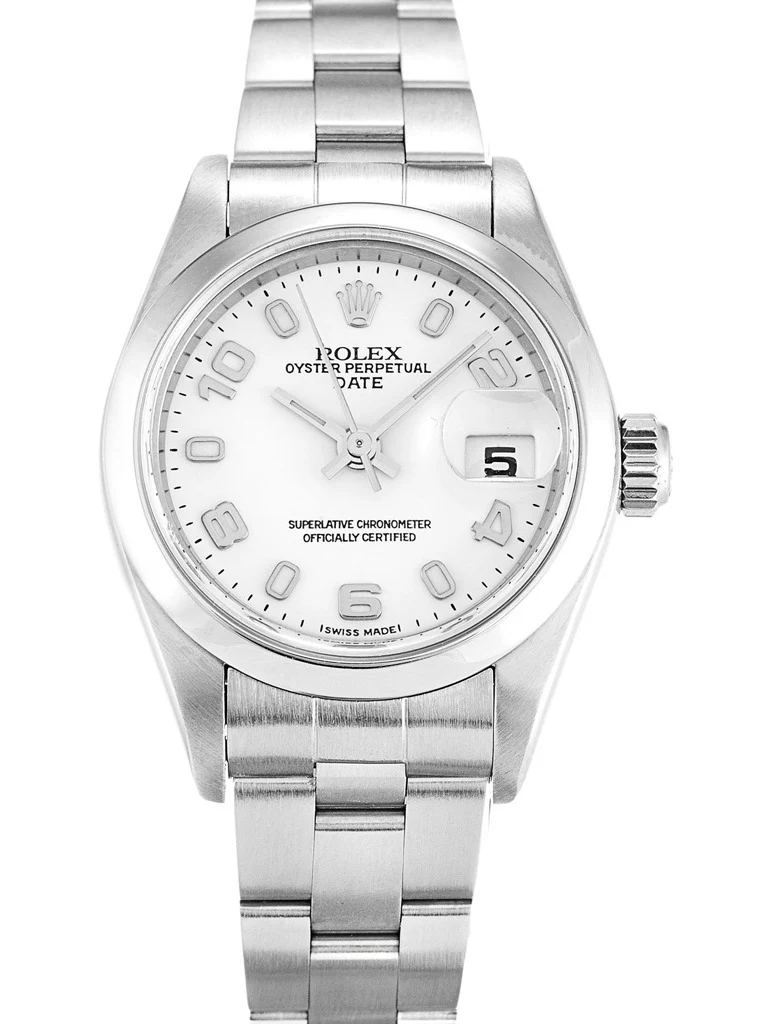 Lady-Datejust weißes Zifferblatt 79160