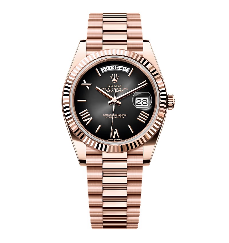 Rolex Day-Date Schiefergrau Ombré Zifferblatt 228235-0055 40 mm – Superclone