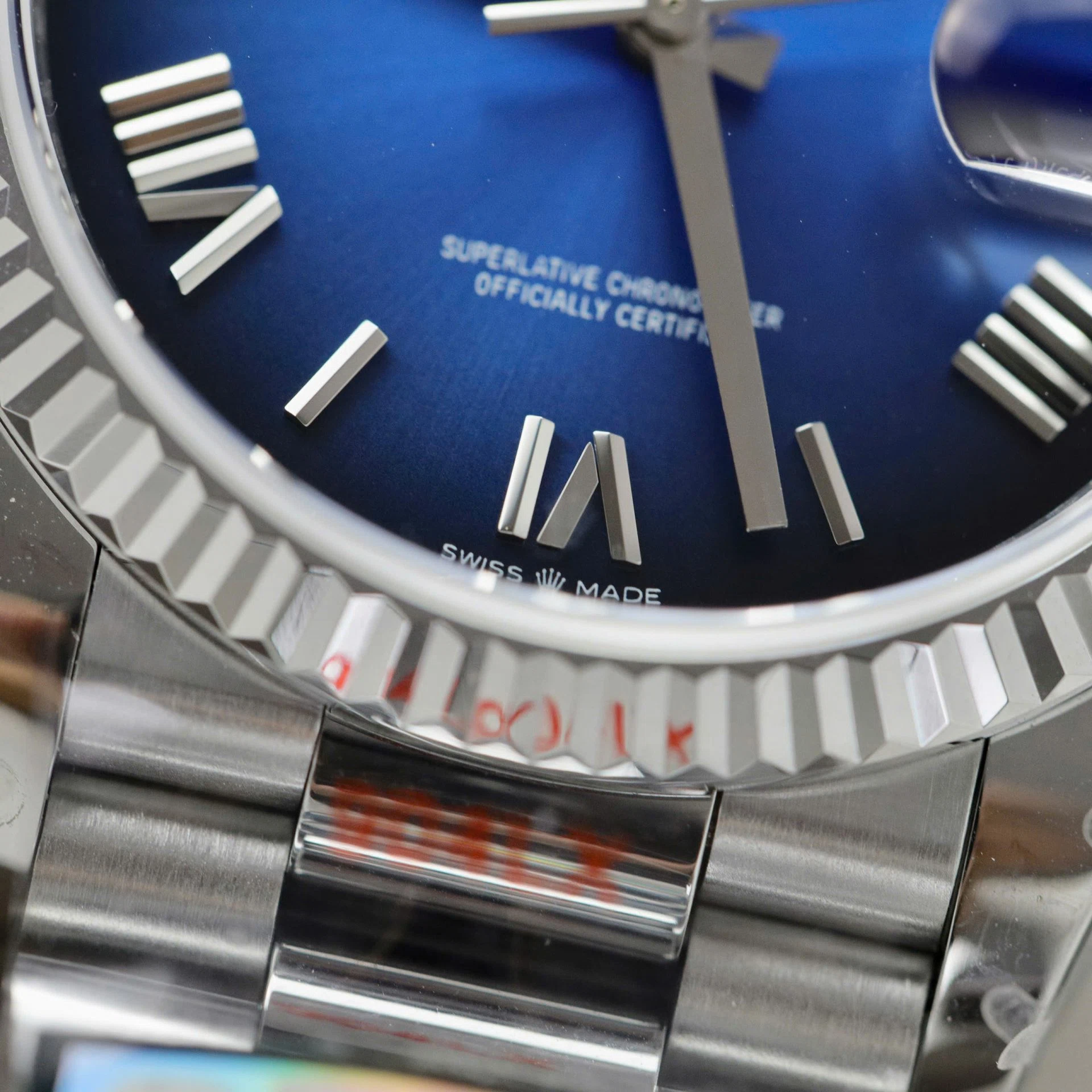 Rolex Day-Date Blau Ombré Zifferblatt 128239-0063 36 mm – Superclone – Bild 7