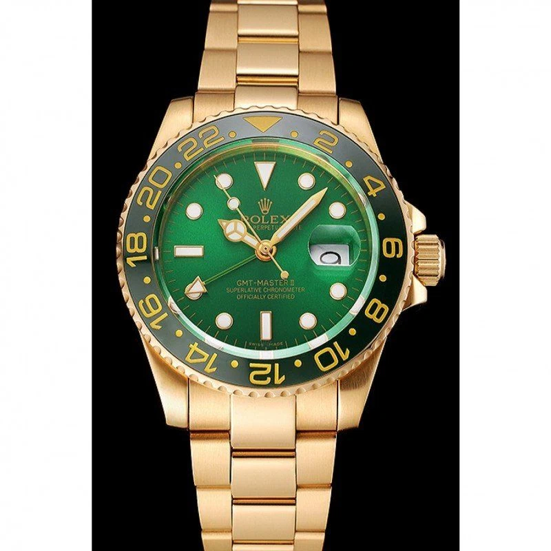 Superclone GMT-Master II grünes Zifferblatt 116718LN Perspektivansicht