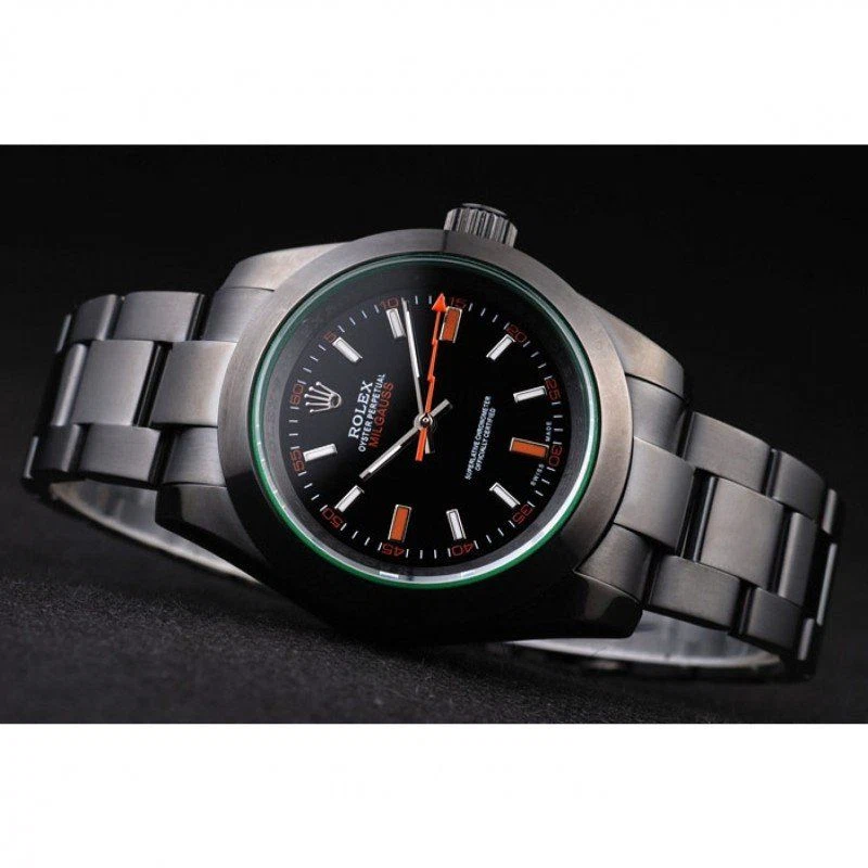 Milgauss schwarzes Zifferblatt PRL05090290 Designdetail