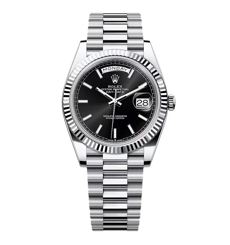 Rolex Day-Date intensivschwarzes Zifferblatt 228236-0003 40 mm – Superclone