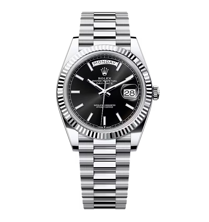 Rolex Day-Date intensivschwarzes Zifferblatt 228236-0003 40 mm – Superclone