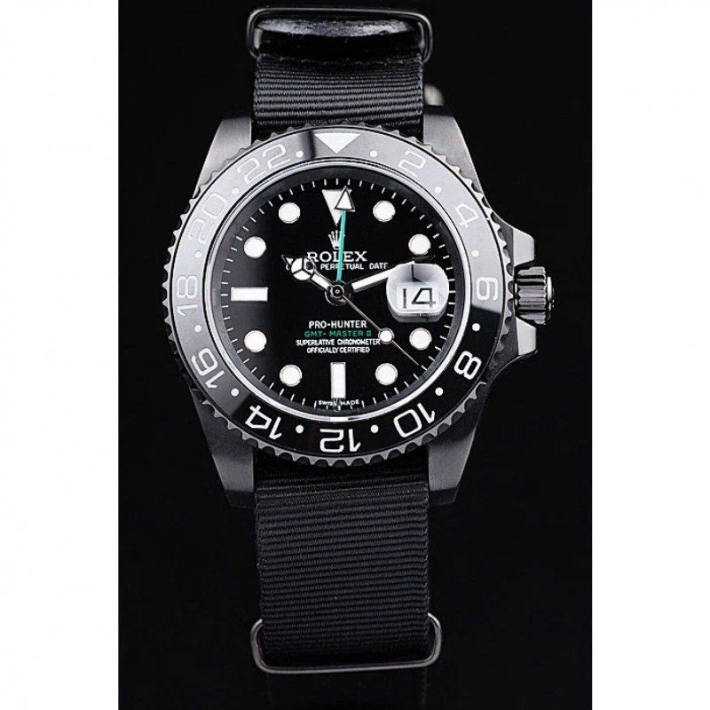 Superclone GMT-Master II schwarzes Zifferblatt REP016827 Perspektivansicht