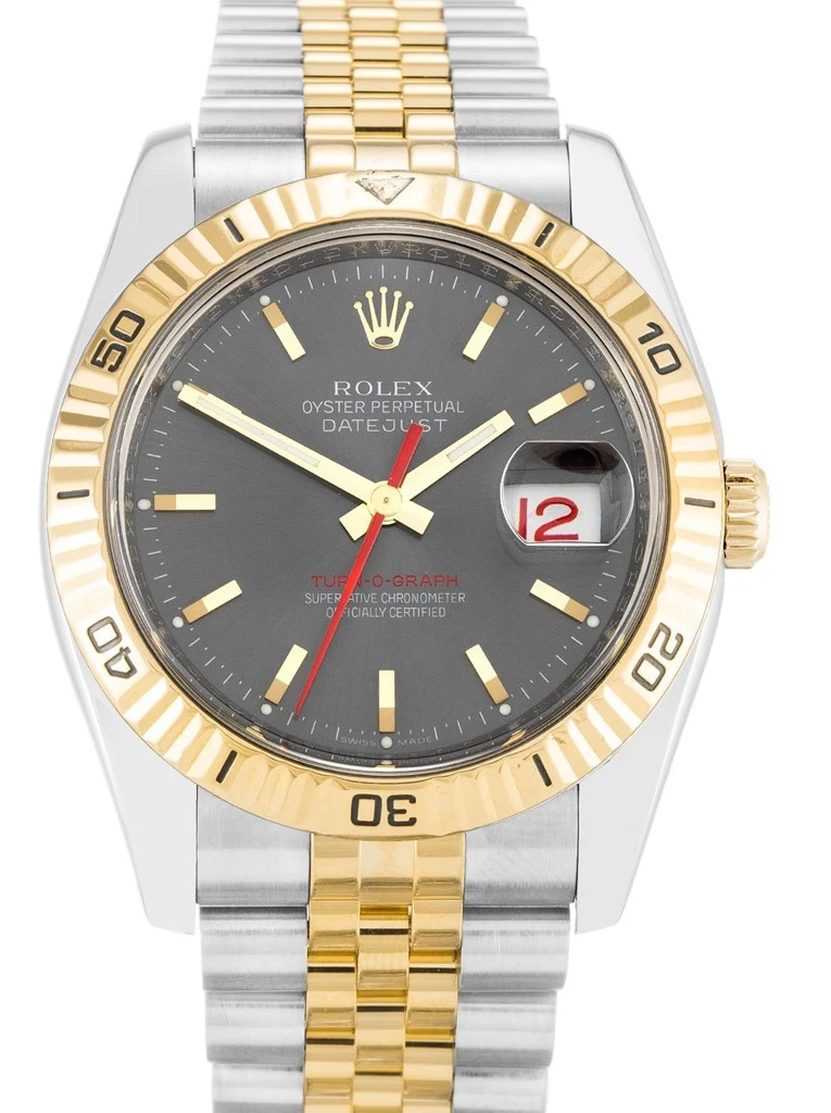 Datejust Turn-O-Graph graues Zifferblatt 116263