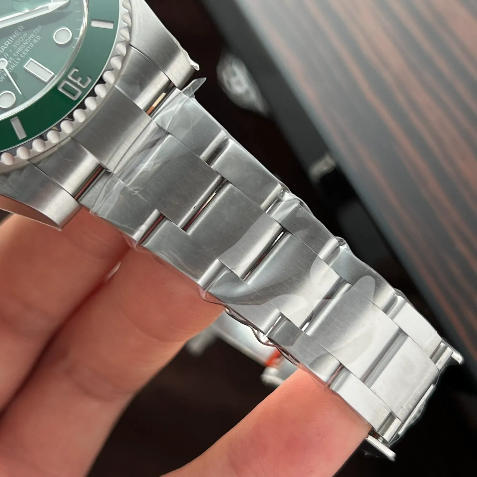 Submariner Hulk grünes Zifferblatt Grün Lünette. Oyster Armband