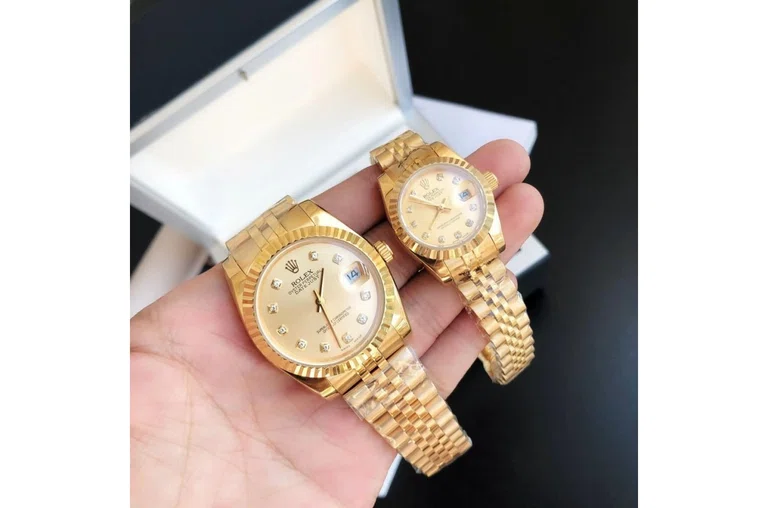 Datejust Roségold/Roségold Jubilee Gold/Zifferblatt