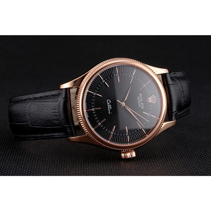 Superclone Cellini schwarzes Zifferblatt REP016815 Nahaufnahme