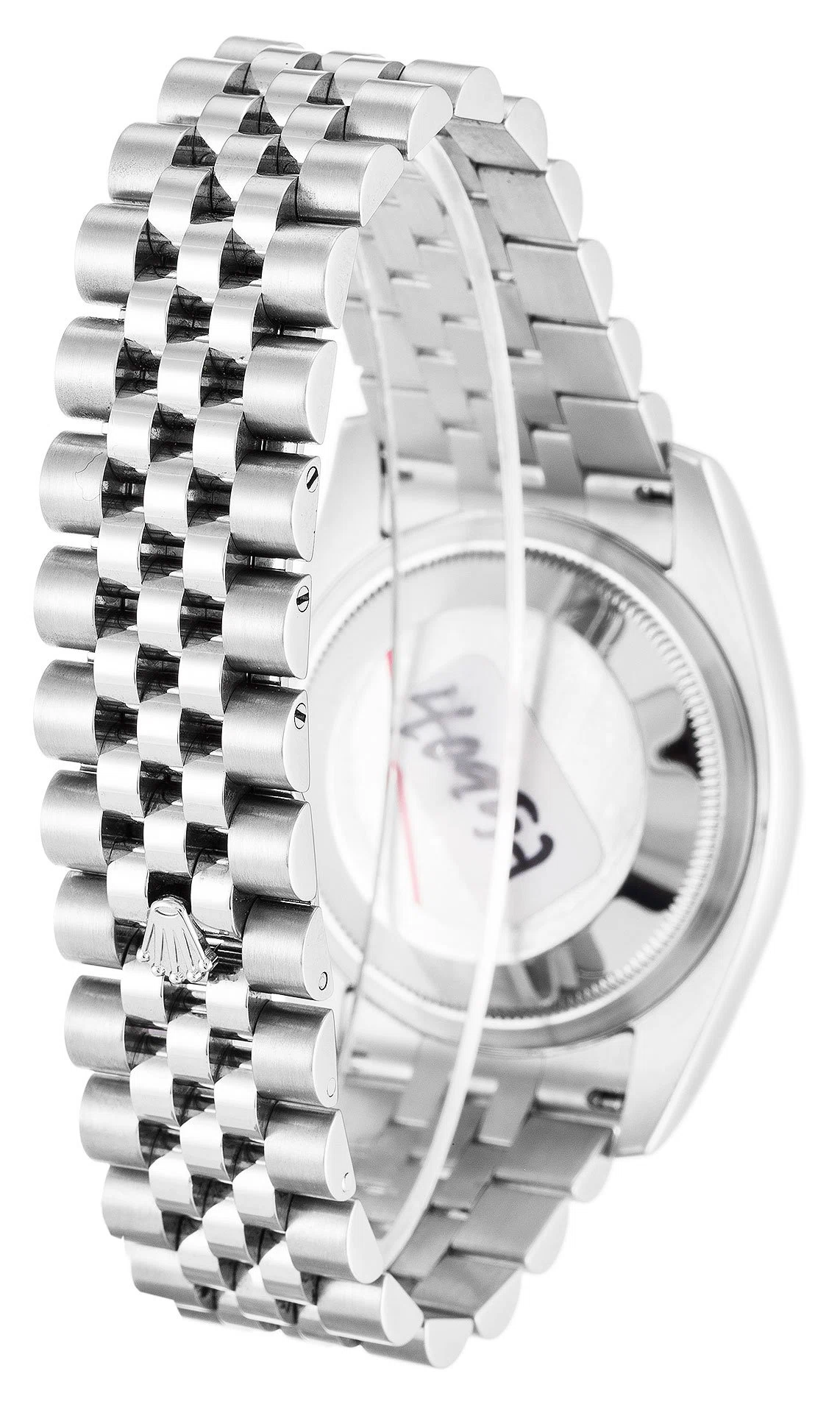 Datejust weißes Zifferblatt 116200 Schrägansicht
