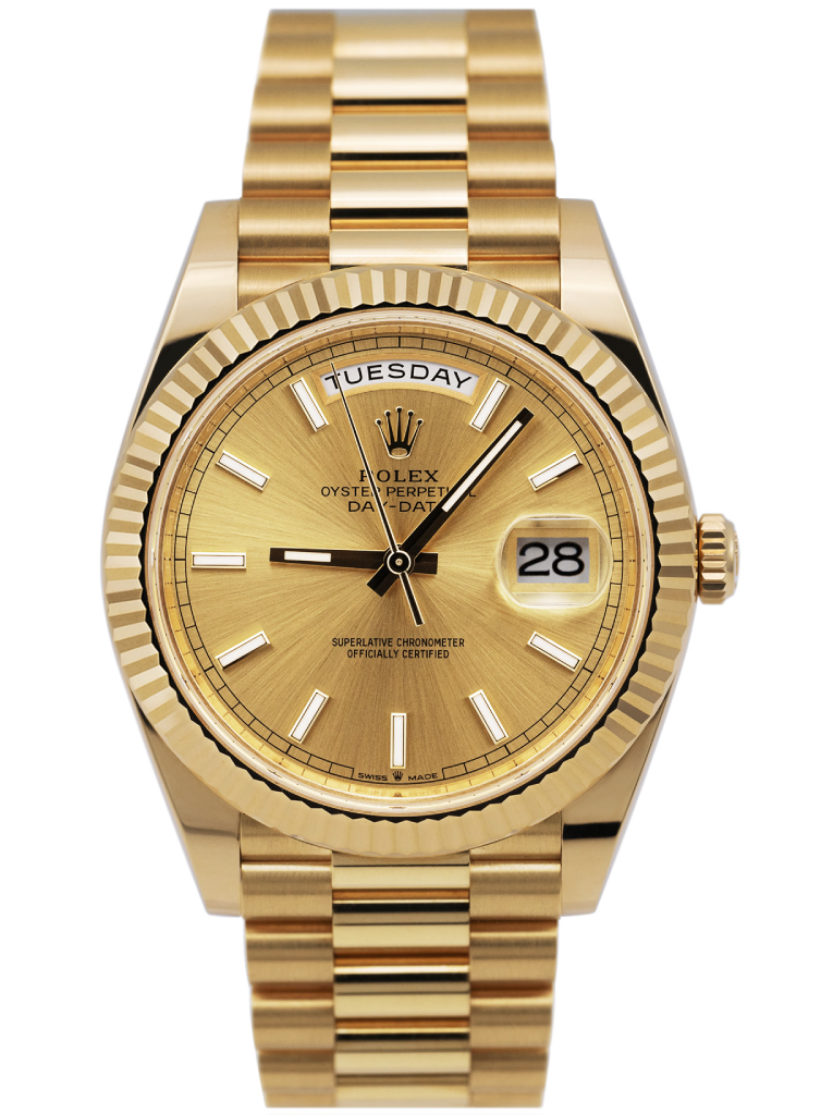 Day-Date II champagnerfarbenes Zifferblatt 228238 Stilansicht