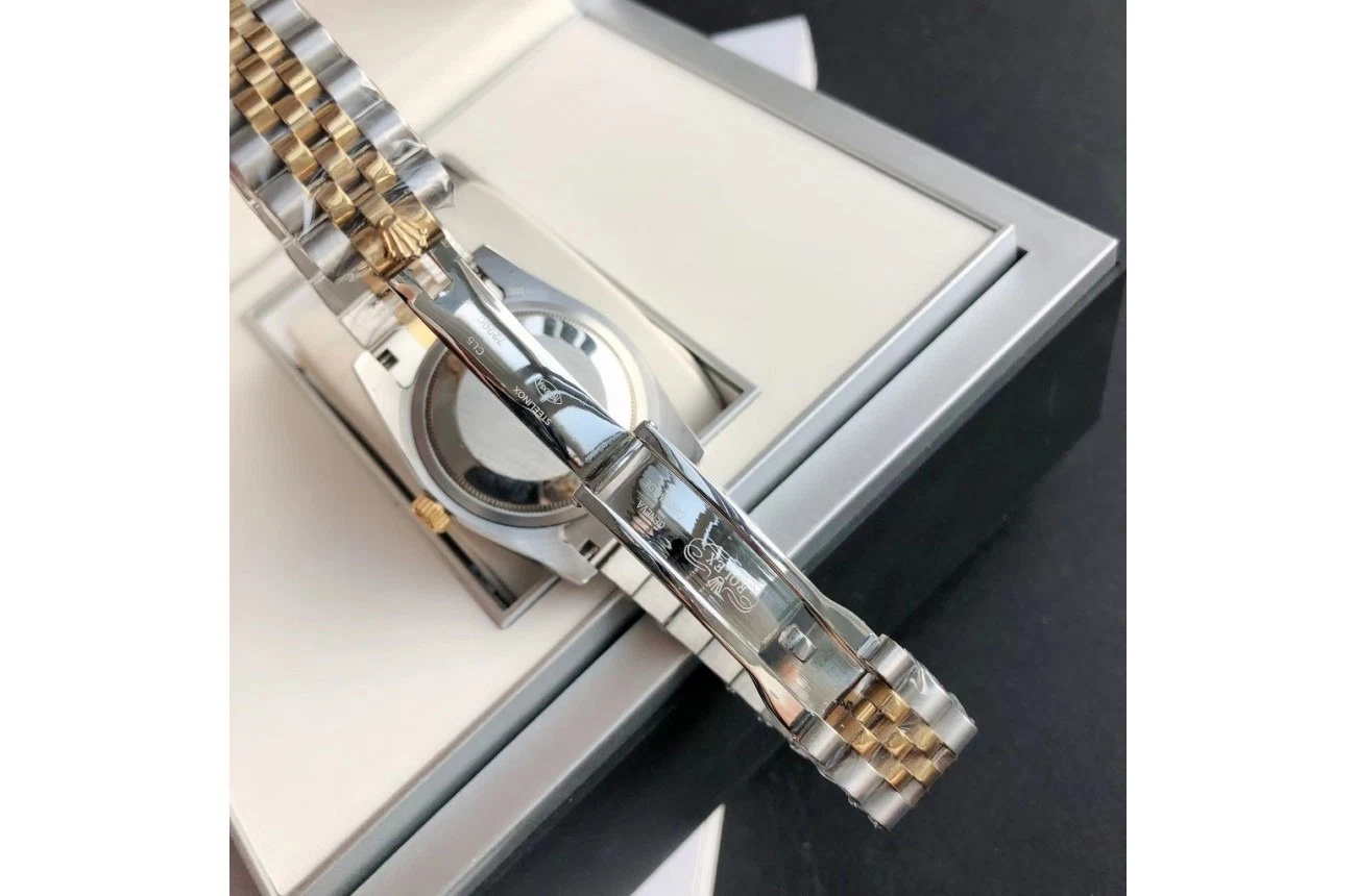 Datejust Roségold/Edelstahl Jubilee Grün/Zifferblatt Detailansicht