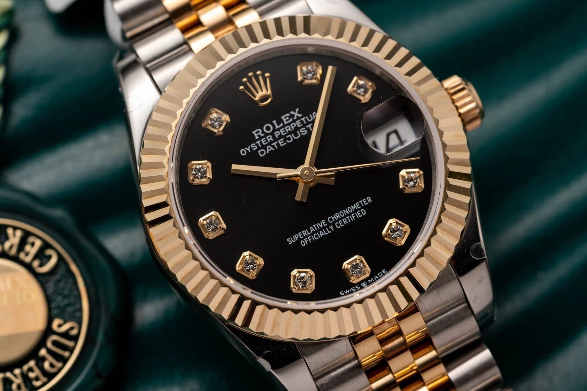 Rolex Datejust schwarzes Zifferblatt mit Diamantbesatz 126231-0019 36 mm – Bild 4