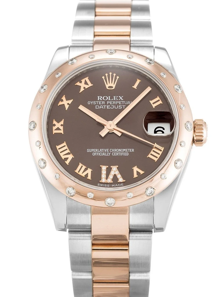 Lady-Datejust schokoladenbraunes Zifferblatt 178341