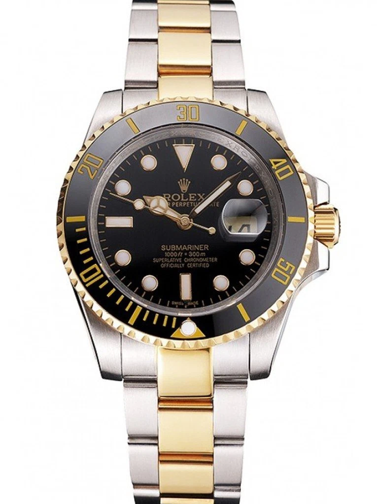 Superclone Submariner schwarzes Zifferblatt PR16233BG