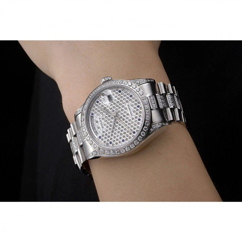 Superclone Day-Date Zifferblatt mit Diamantbesatz 621612 Optisches Detail
