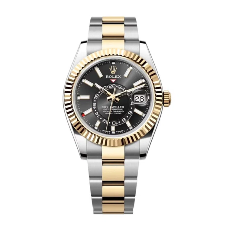 Superclone Sky-Dweller intensivschwarzes Zifferblatt 336933 Oyster