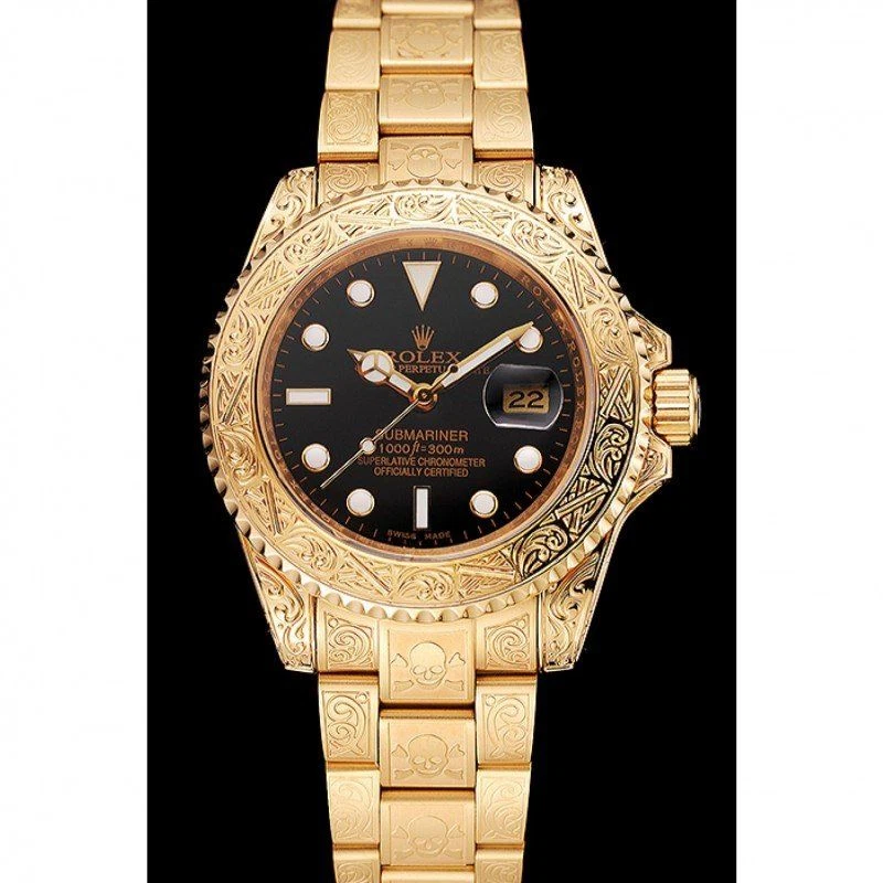 Submariner schwarzes Zifferblatt 1454071 Perspektivansicht