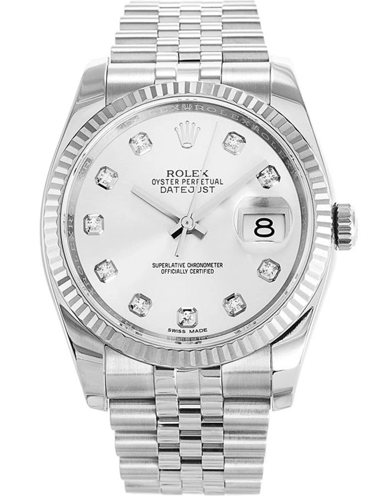 Datejust weißes Zifferblatt 116234