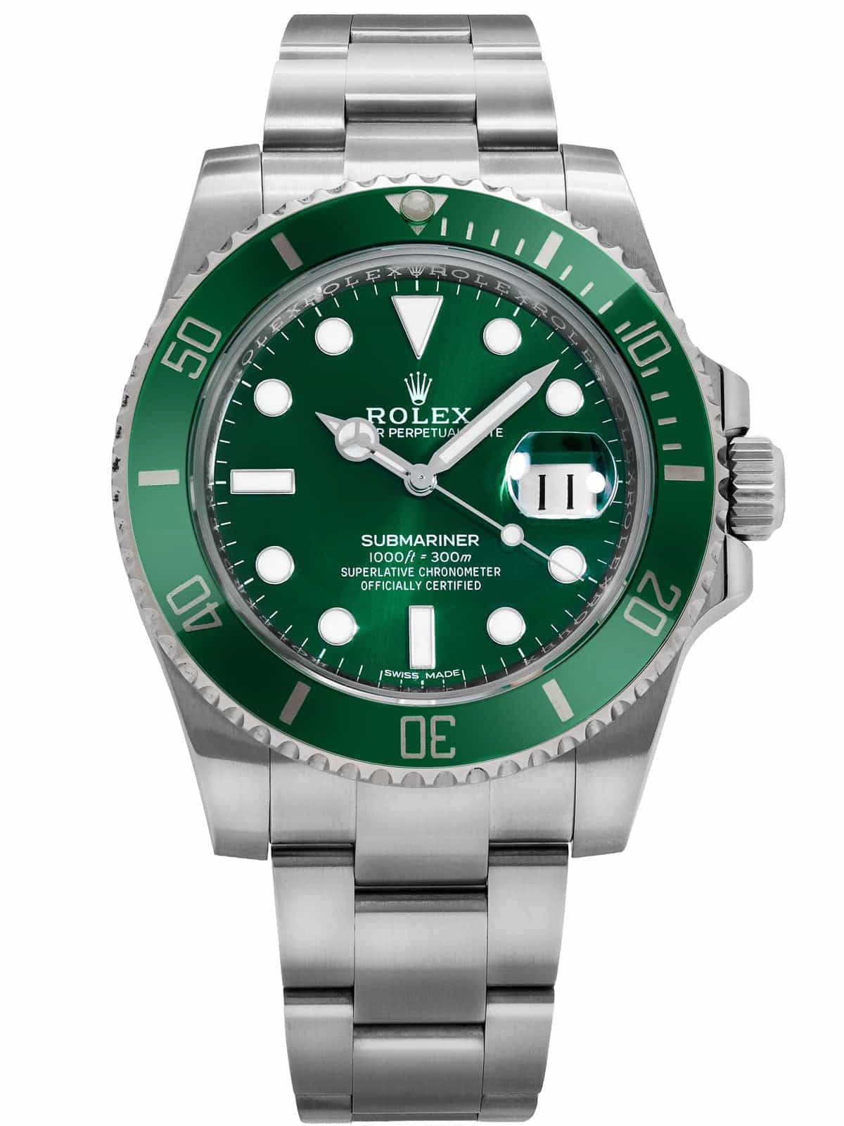 Rolex Submariner grünes Zifferblatt 116610LV “Hulk” – Replik