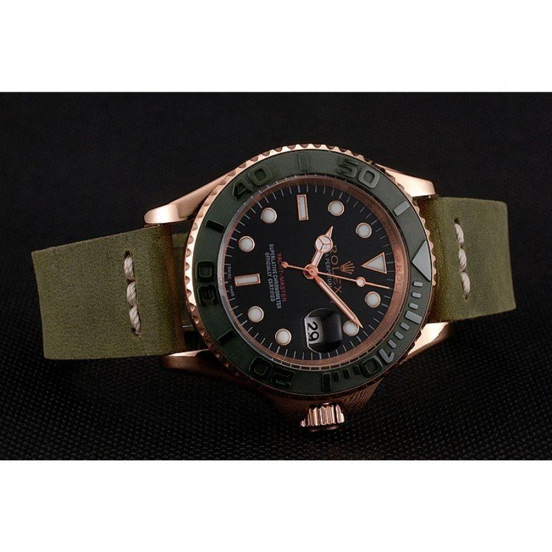 Yacht-Master schwarzes Zifferblatt 1453862 Schrägansicht