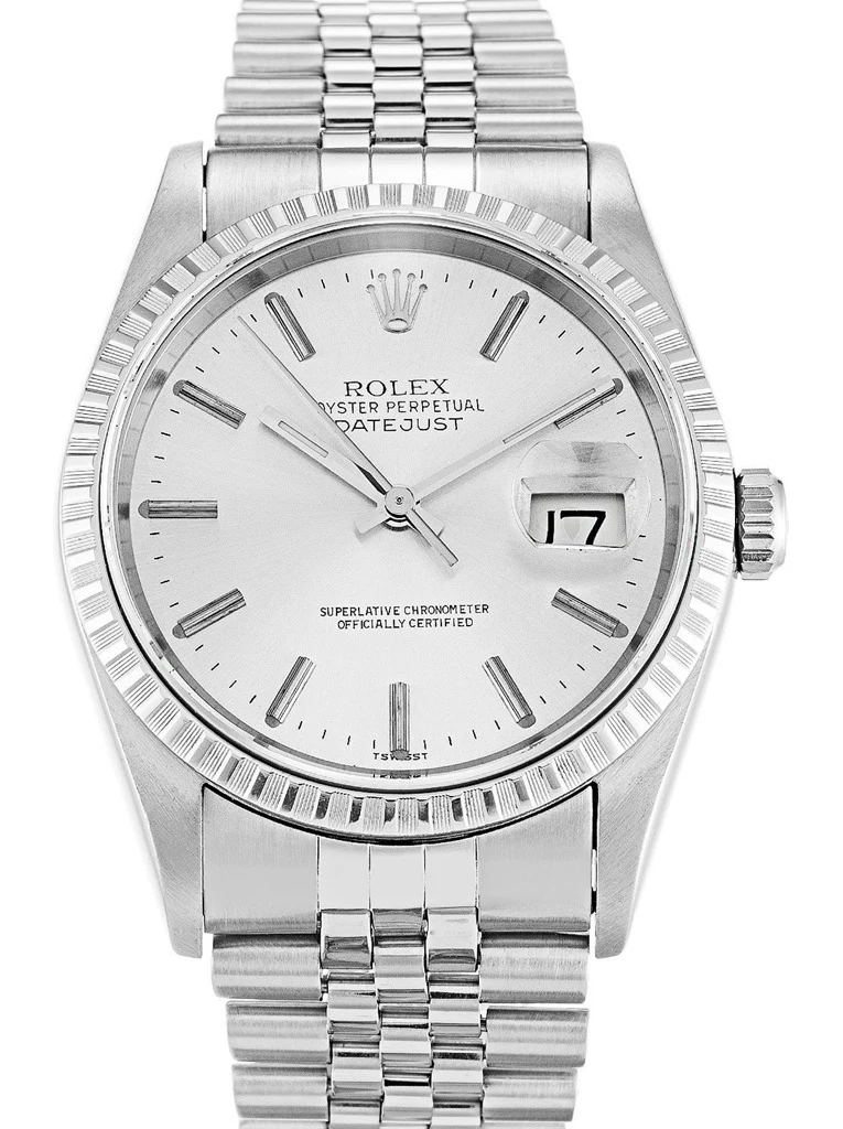 Datejust silberfarbenes Zifferblatt 16220