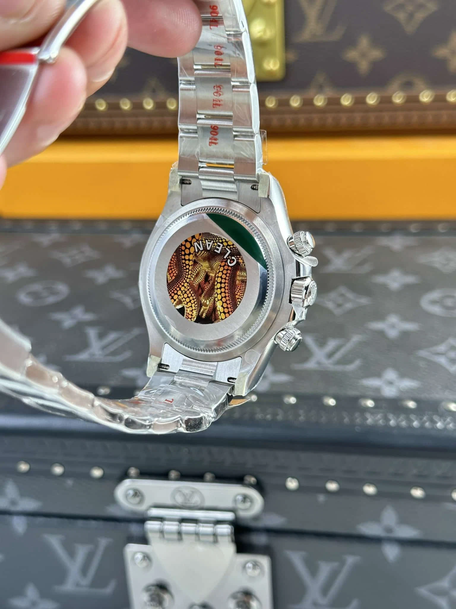 Superclone Daytona "Panda" weißes Zifferblatt 126500LN Optisches Detail