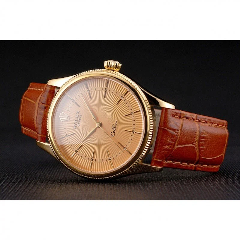 Superclone Cellini goldfarbenes Zifferblatt REP016808 Designdetail