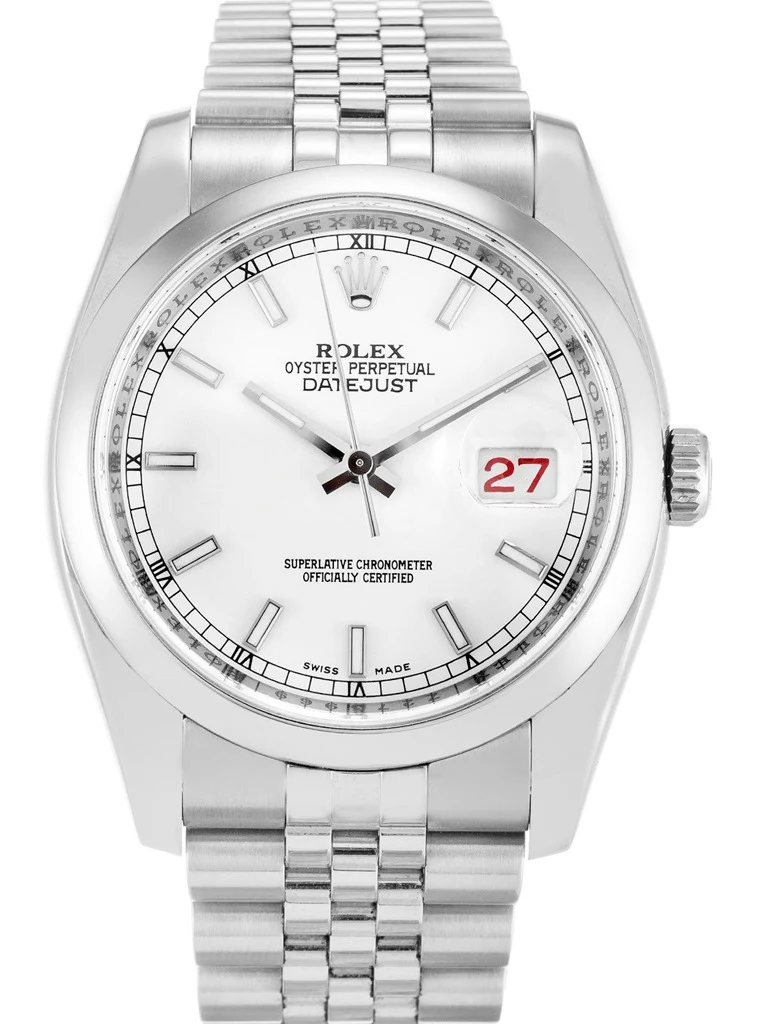 Datejust weißes Zifferblatt 116200