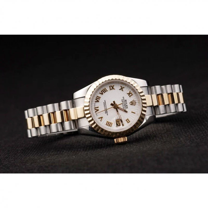 Superclone Datejust weißes Zifferblatt SRL104 Nahaufnahme