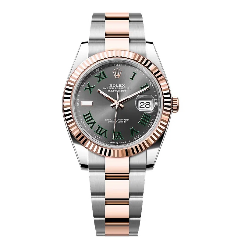 Rolex Datejust schiefergraues Zifferblatt mit römischen Indizes 126331-0015 41 mm