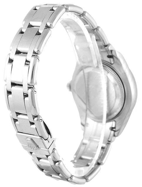Pearlmaster weißes Zifferblatt 80299 Schrägansicht
