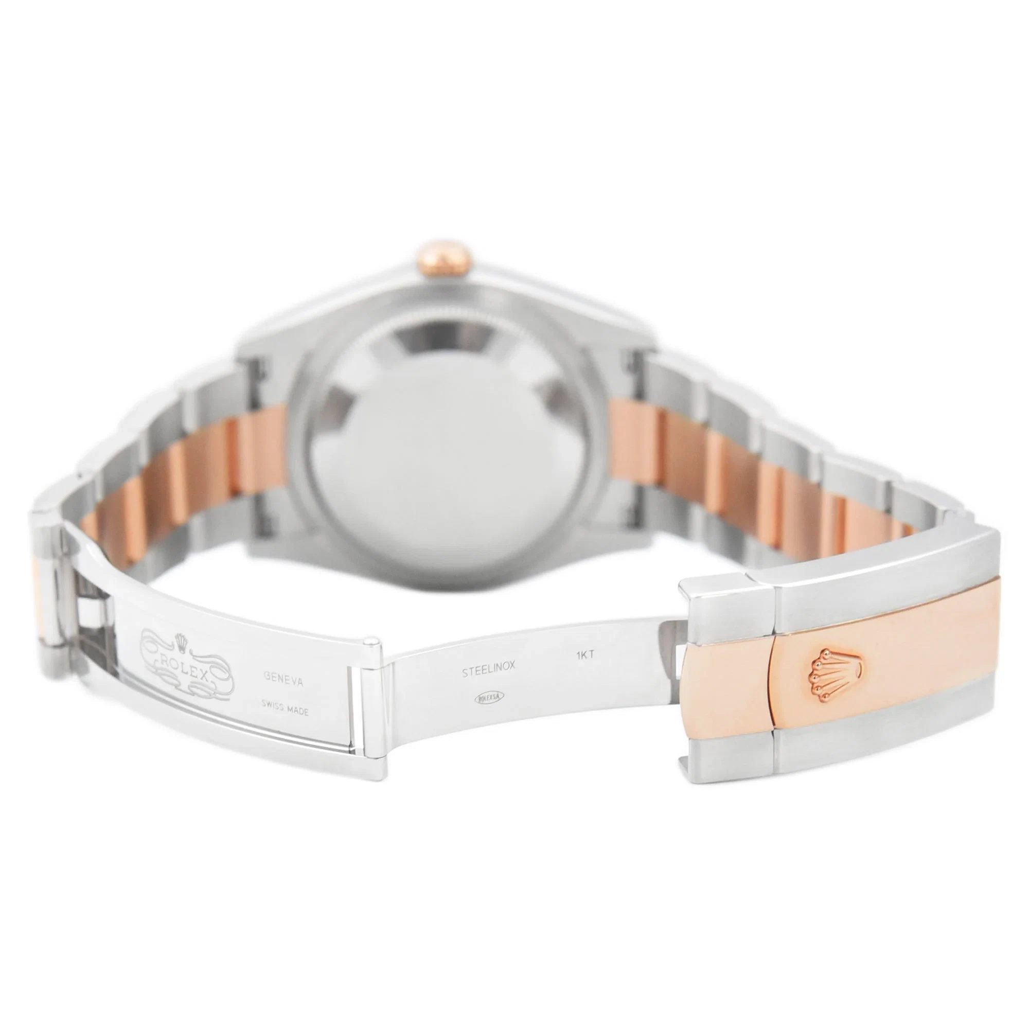 Superclone Datejust schokoladenbraunes Zifferblatt 126231 Oyster Nahaufnahme