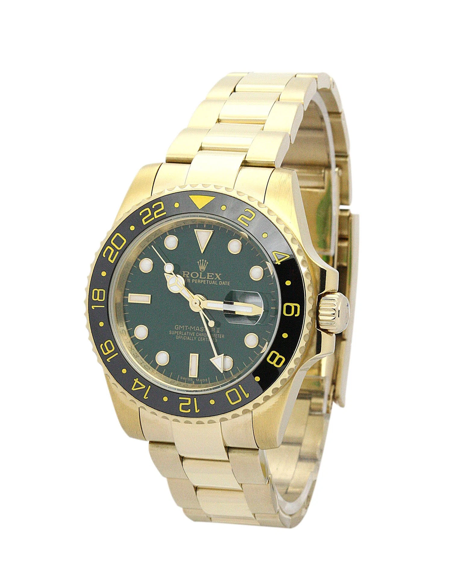 GMT-Master II grünes Zifferblatt 116718LN Perspektivansicht