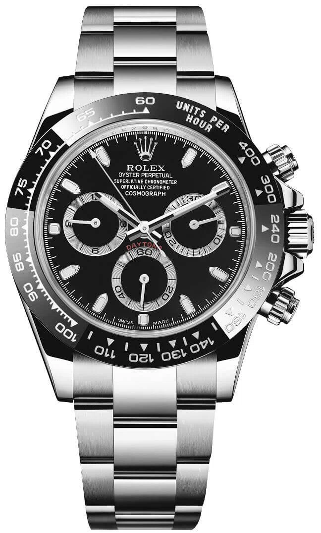 Superclone Daytona "Reverse Panda" schwarzes Zifferblatt 116500LN