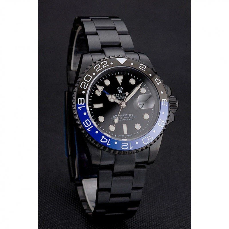 Superclone GMT-Master II schwarzes Zifferblatt PR18239 Schrägansicht