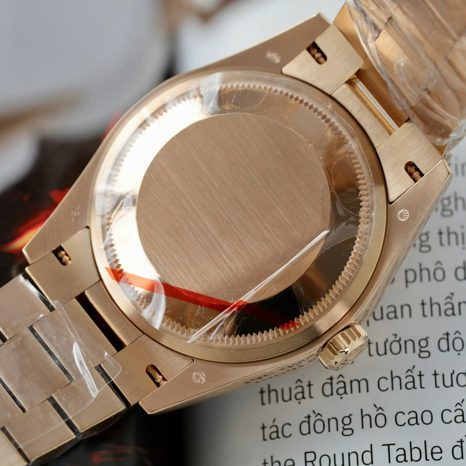 Day-Date Türkis Zifferblatt mit Diamantbesatz Geriffelt Rosé Presidential Armband