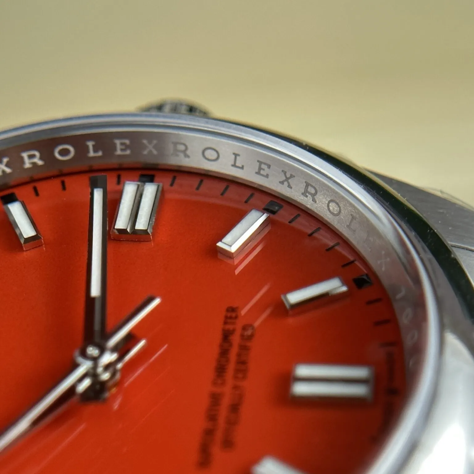 Oyster Perpetual Rot Zifferblatt Oyster Armband