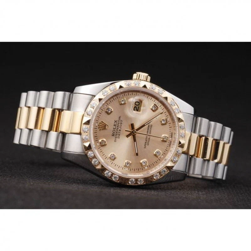 Superclone Datejust goldfarbenes Zifferblatt SRL41 Alternate Angle