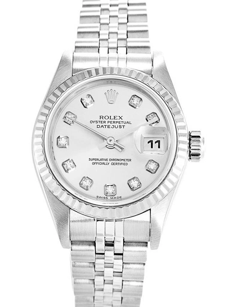 Datejust weißes Zifferblatt 79174