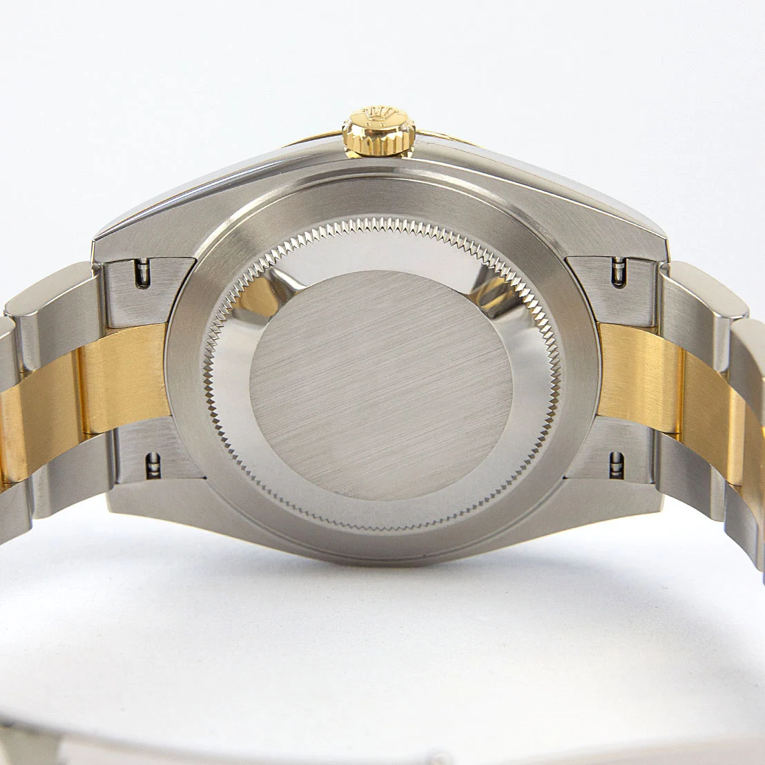 Datejust II rhodiumfarbenes Zifferblatt 126333 "Wimbledon" Bicolor Oyster Nahaufnahme