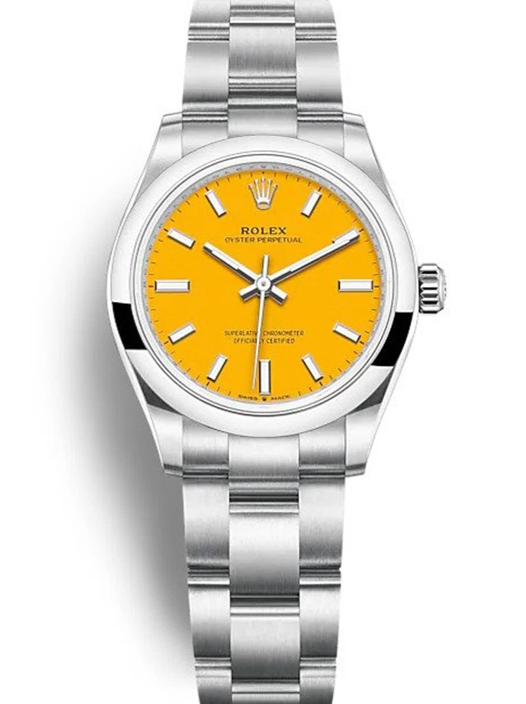 Oyster Perpetual Lady gelbes Zifferblatt 277200